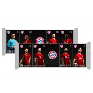 FC Bayern Mnichov mlečna čokoláda 75g (5x15g)